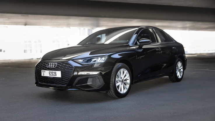 AUDI A3 2023 BLACK RENTAL IN DUBAI - undefined